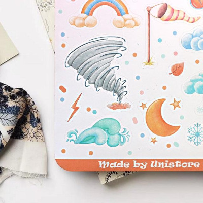 Sticker sheet wethear collection - chuyên dán, trang trí sổ nhật kí, sổ tay | Bullet journal sticker