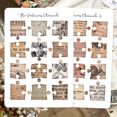 Sticker tự cắt phong cách cổ điển - hình dán tự thiết kế vintage trang trí sổ nhật kí, sổ tay | Bullet journal - kc024