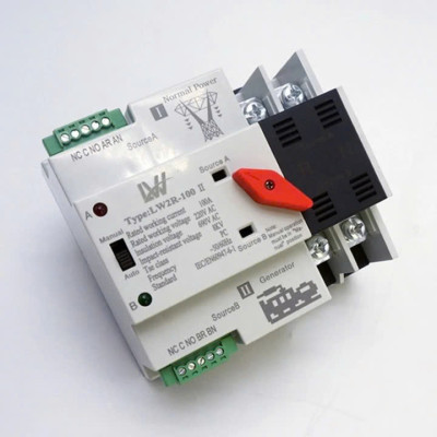 Cầu Dao Đảo Chiều Tự Động 100A – Không Mất Điện Khi Chuyển Nguồn, Dùng Cho 2 Công Tơ