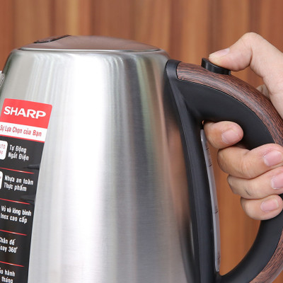 Bình đun siêu tốc Sharp 1.7 lít EKJ-17EVSD-WD - Hàng chính hãng