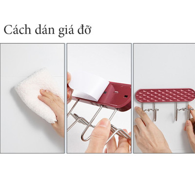 Giá Treo Bàn Chải Đánh Răng Và Cốc Dán Tường Loại Đôi Cao Cấp - HENRYSA