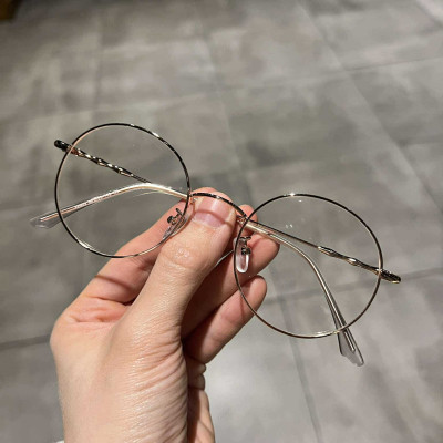 Kính Mắt tròn chống ánh sáng xanh thời trang + Tặng phụ kiện hộp đựng, khăn lau