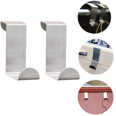 Móc Treo Đồ Sau Cánh Cửa, Tủ Chữ Z Chất Liệu Inox Dễ Dàng Thay Đổi Vị Trí (1 Cái)