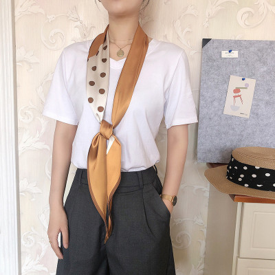 Khăn lụa turban kiểu dài mẫu mới Vingate dễ thương AKL96 (15x160cm)