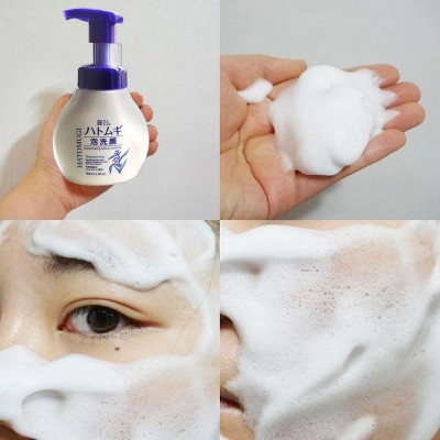 Sữa Rửa Mặt Tạo Bọt Ngừa Mụn Và Dưỡng Sáng Da Chai 29347 Reihaku Hatomugi Facial Whip (160 mL)