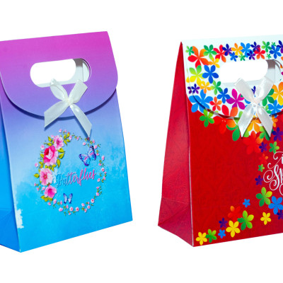 TÚI GIẤY NẮP NHỎ T001 - 16.5 X12.5 X 6 CM - NGẪU NHIÊN