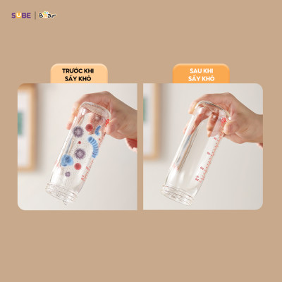 Máy Tiệt Trùng Sấy Khô UV 18L Bear Chống Ồn Tốt Khử Trùng Đa Dụng Cụ Không Tốn Điện Lưu Trữ 48H SB-MTT20 - Hàng Chính Hãng