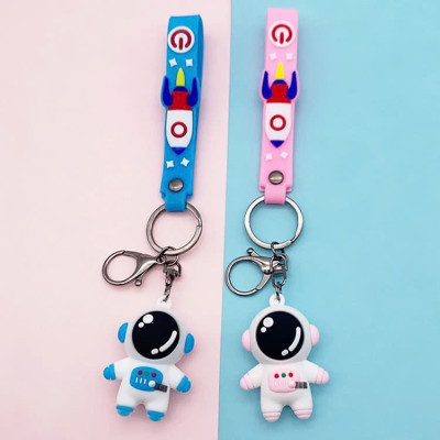 Móc khóa Phi Hành Gia cute cho xe máy dây đôi đeo balo điên thoại