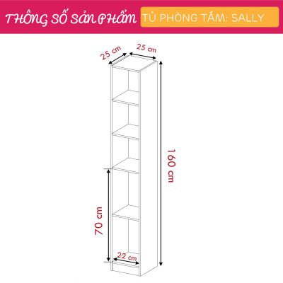Tủ phòng tắm gỗ hiện đại SMLIFE Sally