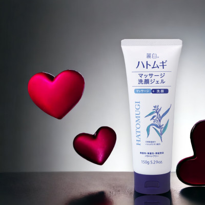 Gel Rửa Mặt Làm Sạch Sâu Và Massage Nâng Cơ Mặt 37120 Hatomugi (Tuýp 150 G)