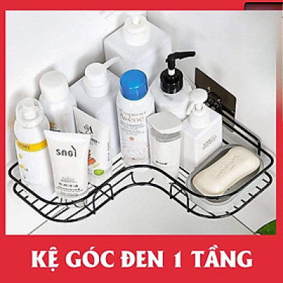 Kệ Góc Để Đồ Nhà Tắm Chất Liệu Inox Không Gỉ, Kệ Để Dầu Gội, Xà Bông Sữa Tắm Tặng Kèm Miếng Dán Tường Siêu Chắc Chắn