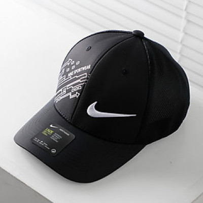 Nón kết, mũ lưỡi trai Ni.ke vải kaki phối lưới form chuẩn thời trang cao cấp