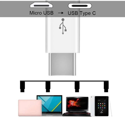 Đầu Chuyển Đổi Cổng Micro Usb Sang Type C - Hàng Nhập Khẩu