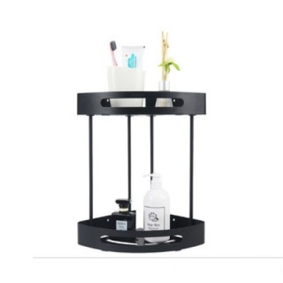 Kệ góc 2 tầng mạ xi đen GG07Gb