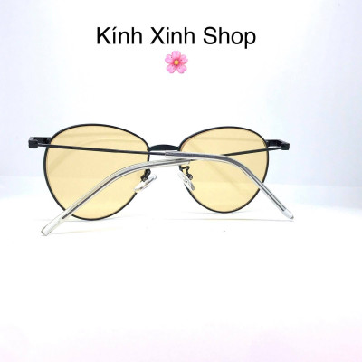 Kính màu vàng Mắt tròn siêu chất đi xuyên đêm (Vàng)