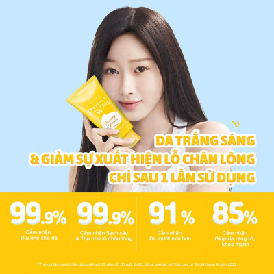 Sữa Rửa Mặt Senka Perfect Whip Vit C Poreless Glow Dưỡng Sáng Mờ Thâm 100g
