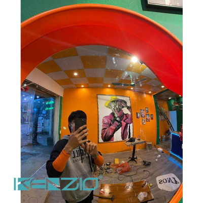 GƯƠNG CẦU LỒI GIAO THÔNG 60 CM - LOẠI CAO CẤP - CÓ MÁI CHE