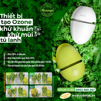 THIẾT BỊ TẠO OZONE DIỆT KHUẨN, KHỬ MÙI TỦ LẠNH GUARDIAN ANGEL - HÀNG NHẬP KHẨU