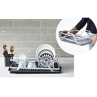 Kệ Úp Chén Bát (Chén Dĩa) 1 Tầng Bằng Nhôm Nhẹ Cao Cấp LDR205 (cam kết hàng chính hãng)