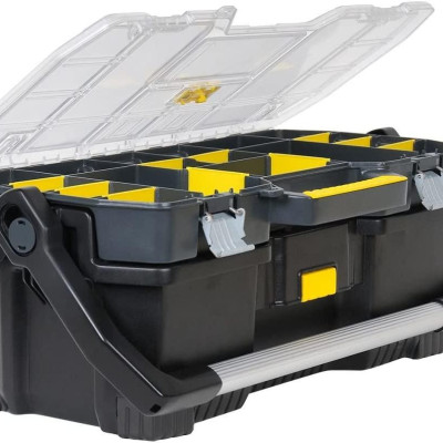 THÙNG ĐỒ NGHỀ CÓ KHAY ĐỰNG PHỤ KIỆN (680X350X260)MM STANLEY 1-97-514 - HÀNG CHÍNH HÃNG