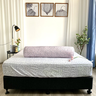 Bộ ga giường  KBedding by Everon KMTP 113 Microtencel Hồng in hoa (4 món)