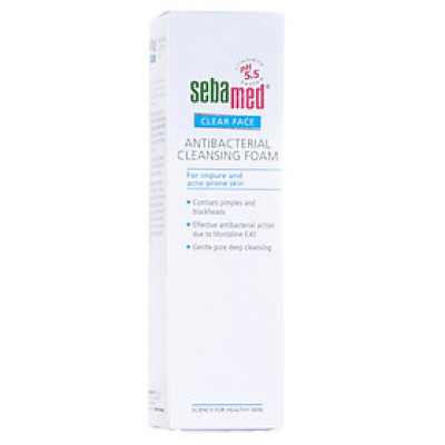 Sữa Rửa Mặt Tạo Bọt Kháng Khuẩn, hỗ trợ Trị Mụn pH5.5 Sebamed Clear Face Antibacterial Cleansing Foam SCF01B (50ml)