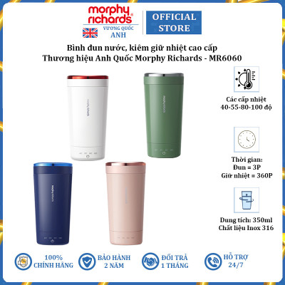 Bình đun nước kiêm giữ nhiệt cao cấp Morphy Richards MR6060 350ml - Hàng Chính Hãng