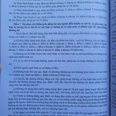 Sách Luật Trật Tự An Toàn Giao Thông Đường Bộ năm 2024 (V2531D)