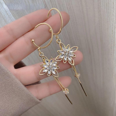 Earrings nữ dáng dài cao cấp sang chảnh thời trang Hàn Quốc