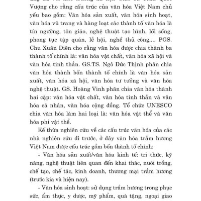 Văn hóa trầm hương Việt Nam (Sách chuyên khảo)