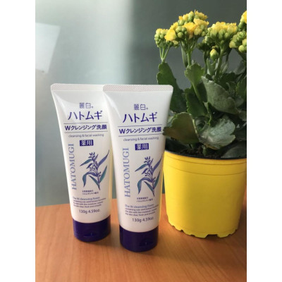 Sữa Rửa Mặt Tẩy Trang & Làm Sáng Da Hatomugi Hạt Ý Dĩ Nhật Bản (130g)