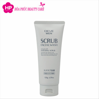 Sữa Rửa Mặt Deve Hạt Scrub Dành Cho Nam Giới (130g)