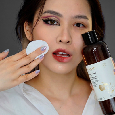 Combo Nước tẩy trang bí đao cocoon 500ml + Son dưỡng môi dầu dừa bến tre cocoon 5g