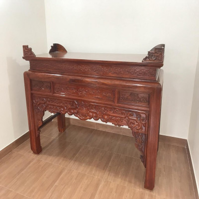 Án Gian Thờ Chân 12 Gỗ Lim