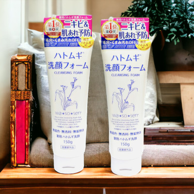 Sữa Rửa Mặt Tẩy Trang Chiết Xuất Ý Dĩ Wasosen Cleansing Foam 150 G