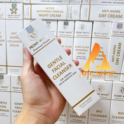 Sữa Rửa Mặt PEONY WHITE GENTLE FACIAL CLEANSER -  Trắng Da - Làm Sạch - Trắng Da - Cân Bằng Độ pH 125ml