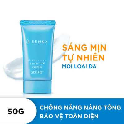 Kem Chống Nắng Nâng Tông Senka Perfect UV Essence SPF50+ PA++++ 50g