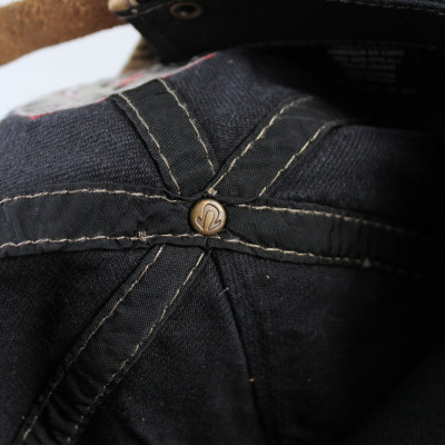 Nón nam, mũ lưỡi trai Ông Địa lửa phối vải jeans form đẹp thời trang đường phố