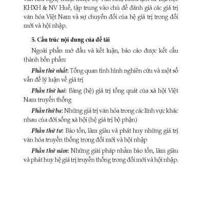 Hệ Giá Trị Văn Hóa Việt Nam