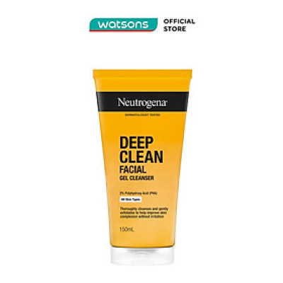 Sữa Rửa Mặt Neutrogena Deep Clean Facial Cleanser Dạng Gel Làm Sạch Sâu 150ml