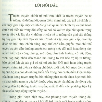 Đổi Mới Công Tác Tuyên Truyền Chính Trị Trên Mạng Xã Hội Ở Việt Nam Hiện Nay - PGS.TS. Nguyễn Thị Trường Giang (Chủ biên)