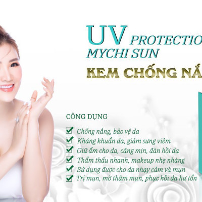 Kem chống nắng Mychi Sun dưỡng trắng da nâng tông dùng cho mọi loại da