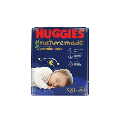 Tã quần Huggies Naturemade ban đêm XXL 26 miếng