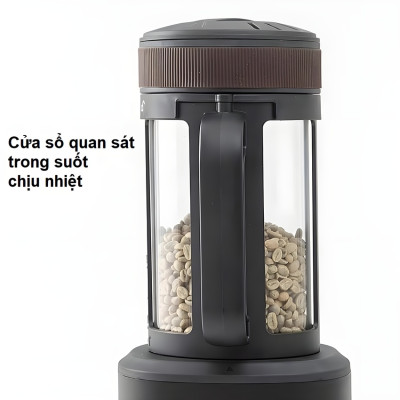 Máy rang hạt cà phê công nghệ gia nhiệt không khí thương hiệu Cafemasy CCR-1209R2 - Hàng Nhập Khẩu