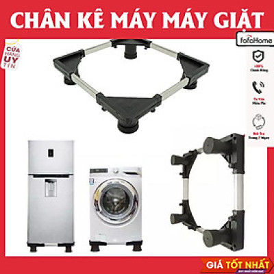 Chân Kê Tủ Lạnh, Kệ Máy Giặt, Kệ Máy Lọc Nước Đa Năng Chất Liệu Inox 304 Chống Rỉ Cao Cấp, Bọc Nhựa Chống Trơn Trượt