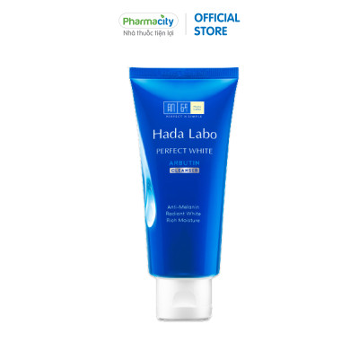 Kem rửa mặt trắng da tối ưu Hadalabo Perfect White (80g)