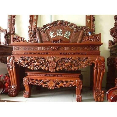 Sập Thờ Mai Điểu Gỗ Gụ