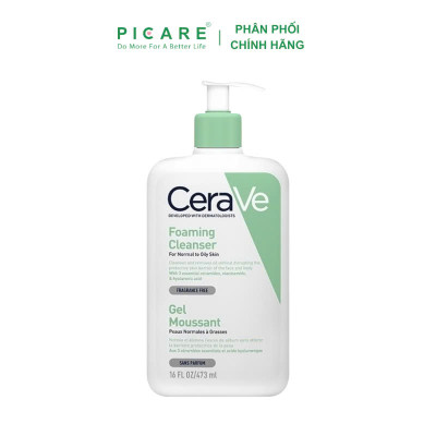 Sữa Rửa Mặt Dịu Nhẹ Cho Da Dầu CeraVe Foaming Cleanser 473ml