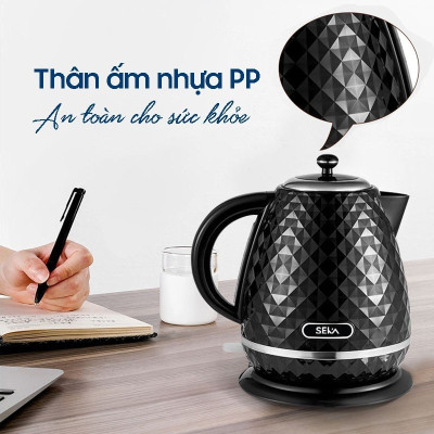 Ấm Siêu Tốc 1.7L Vân Đá SEKA SK2819S - Hàng Chính Hãng