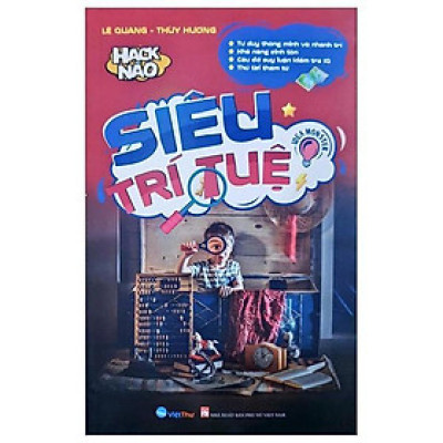 Sách - Hack Não Siêu Trí Tuệ - Tư Duy Thông Minh & Nhanh Trí + Khả Năng Sinh Tồn + Câu Đố Suy Luận Kiểm Tra IQ + Thử Tài Thám Tử - Việt Thư